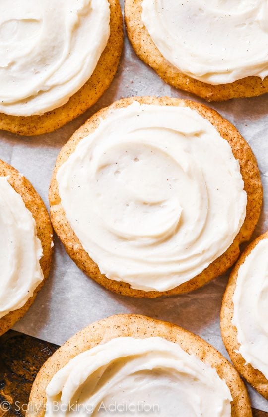 frosted chai spice snickerdoodles