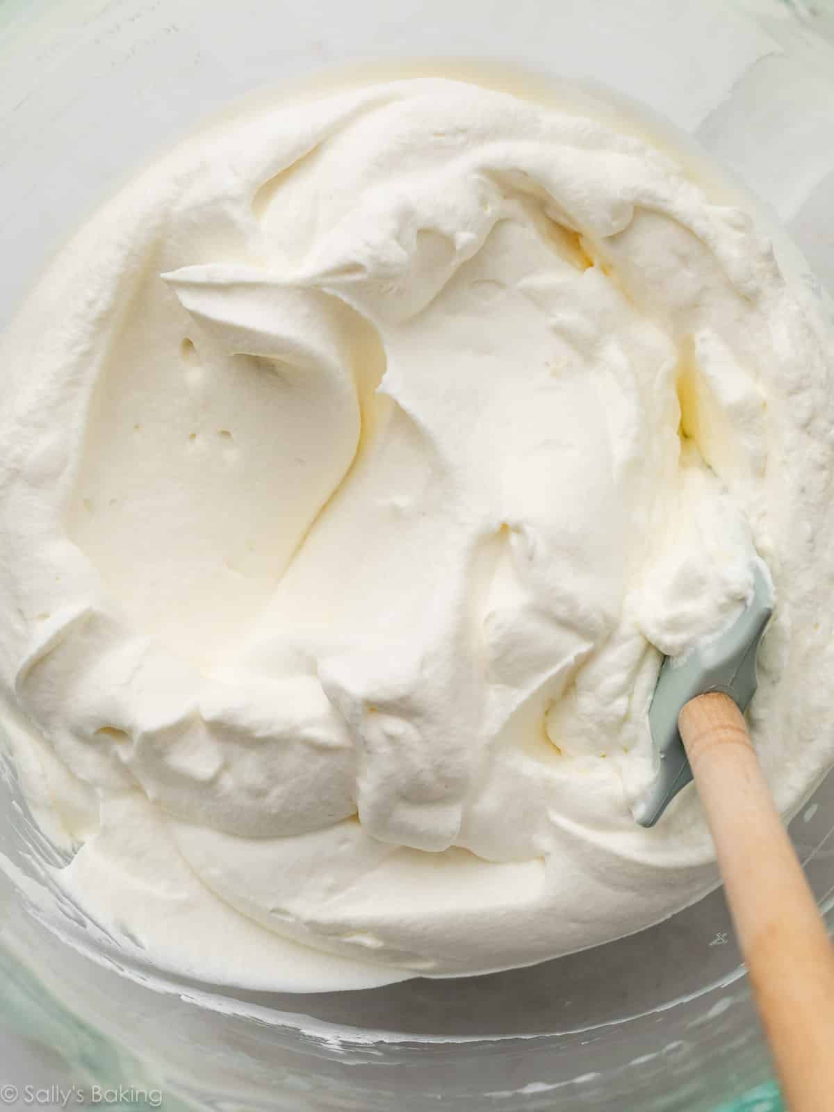 whipped cream in bowl.