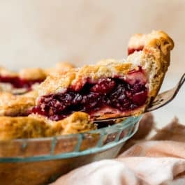 slice of cherry pie