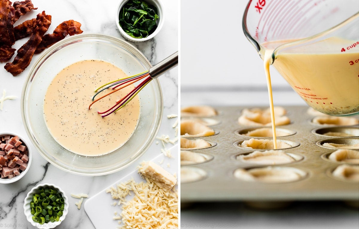quiche egg filling
