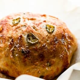 jalapeno cheddar bread loaf