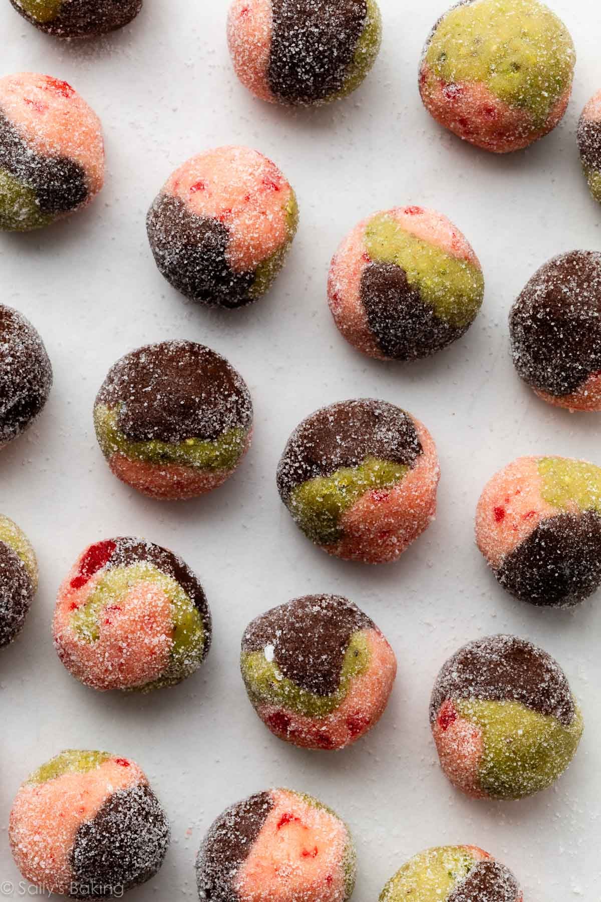 cookie dough balls.