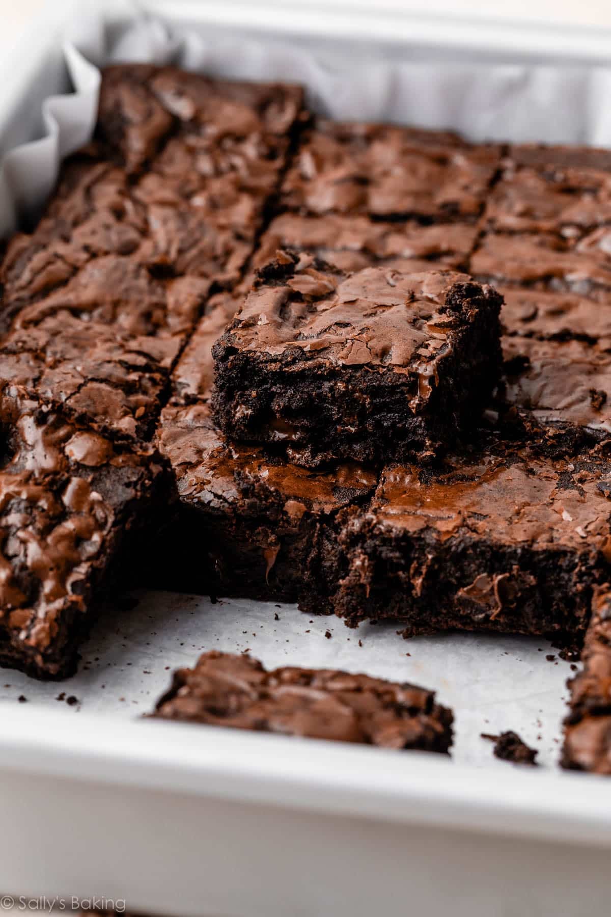 homemade large batch brownies.