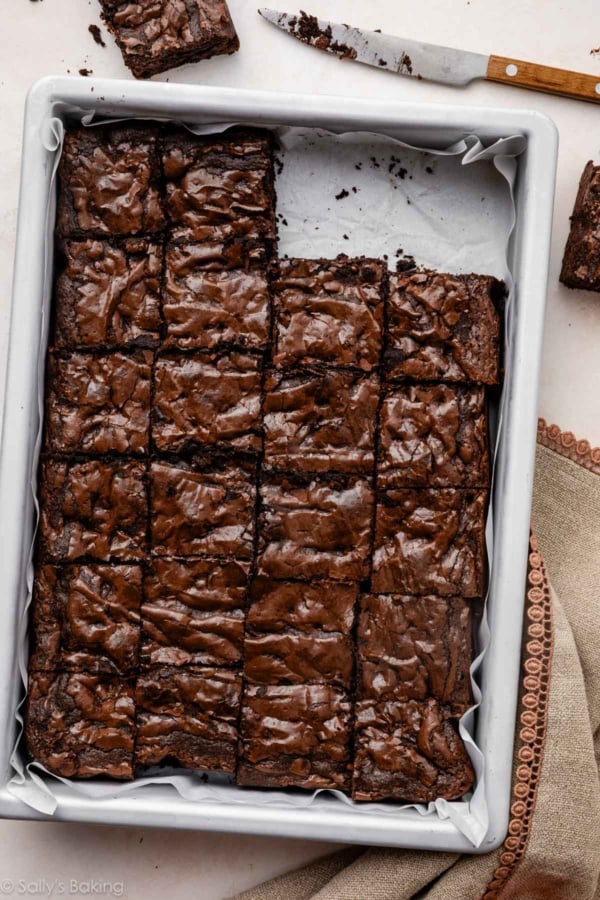 9x13 inch pan of brownies.