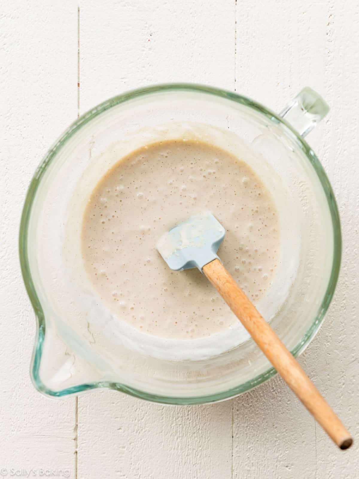 sweetened condensed milk mixture in bowl.